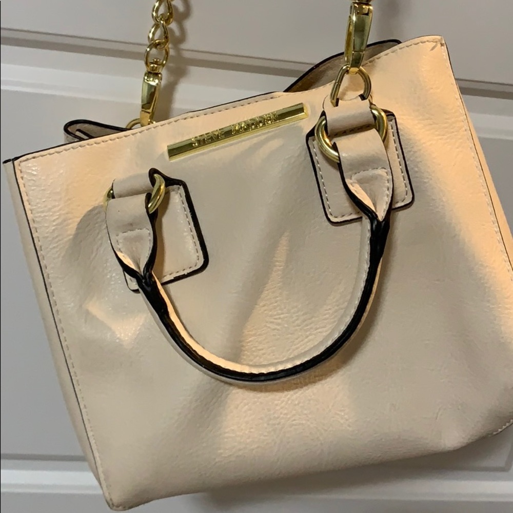 Cream Steve Madden small purse